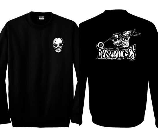 Easyriders 2 Side Print T-shirt Sweatshirt Long-sleeve Black