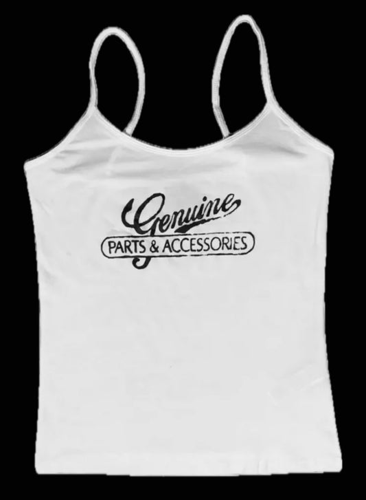 Harley Davidson Genuine Parts & Acc. White Camisole Tank Top