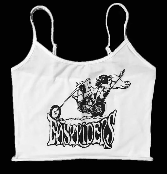 Easyriders choppers White cotton Cropped Tank Top