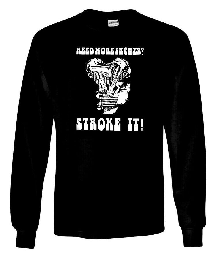 Knucklehead need more inches? stroke it! Harley Davidson OHV motor shirts