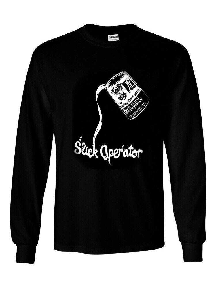 AMF Harley Davidson Oil can T-shirt Slick Operator sweatshirt hoodie