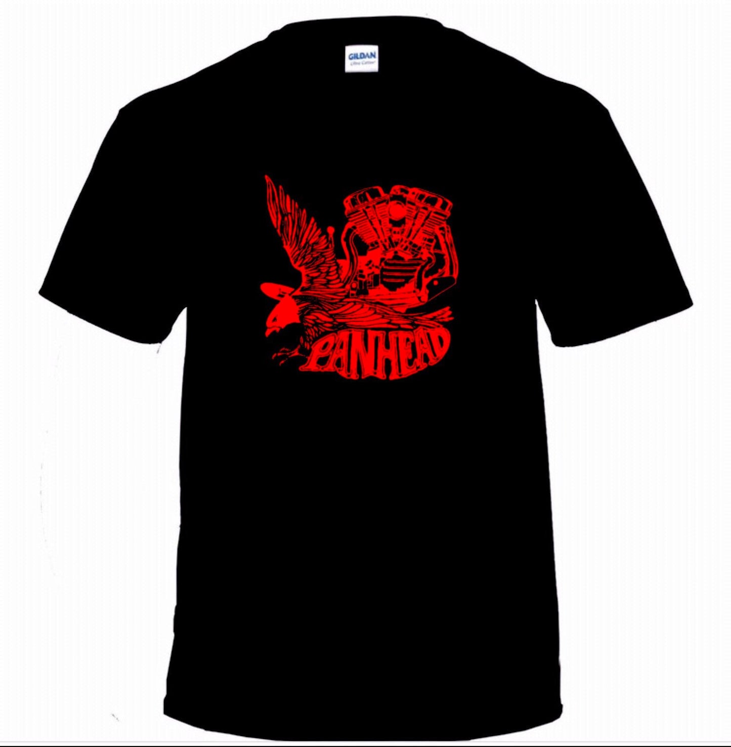 Panhead Harley Davidson motorcycle shirts red & black