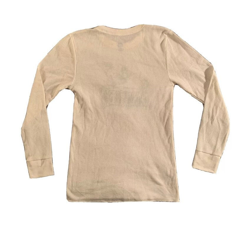 Easyriders Long Johns Thermal Waffle Top Natural White