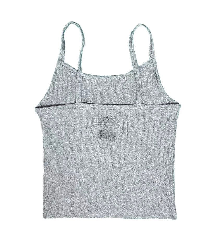 Easyriders Choppers gray ribbed Cropped Tank Top