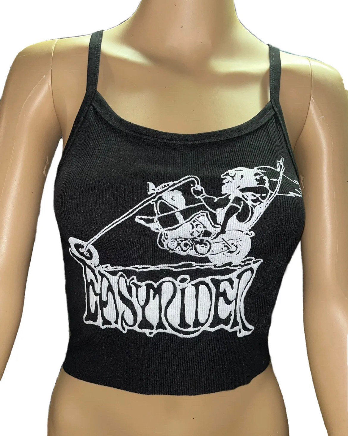 Easyriders Chopper black ribbed Cropped Tank Top